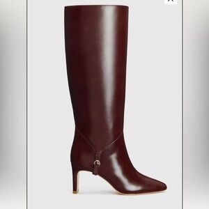 Reformation Gaelle knee-high boots - Ruby